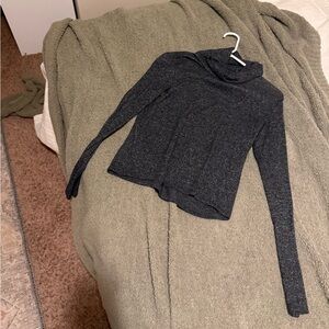 Aerie Charcoal Turtleneck Sweater